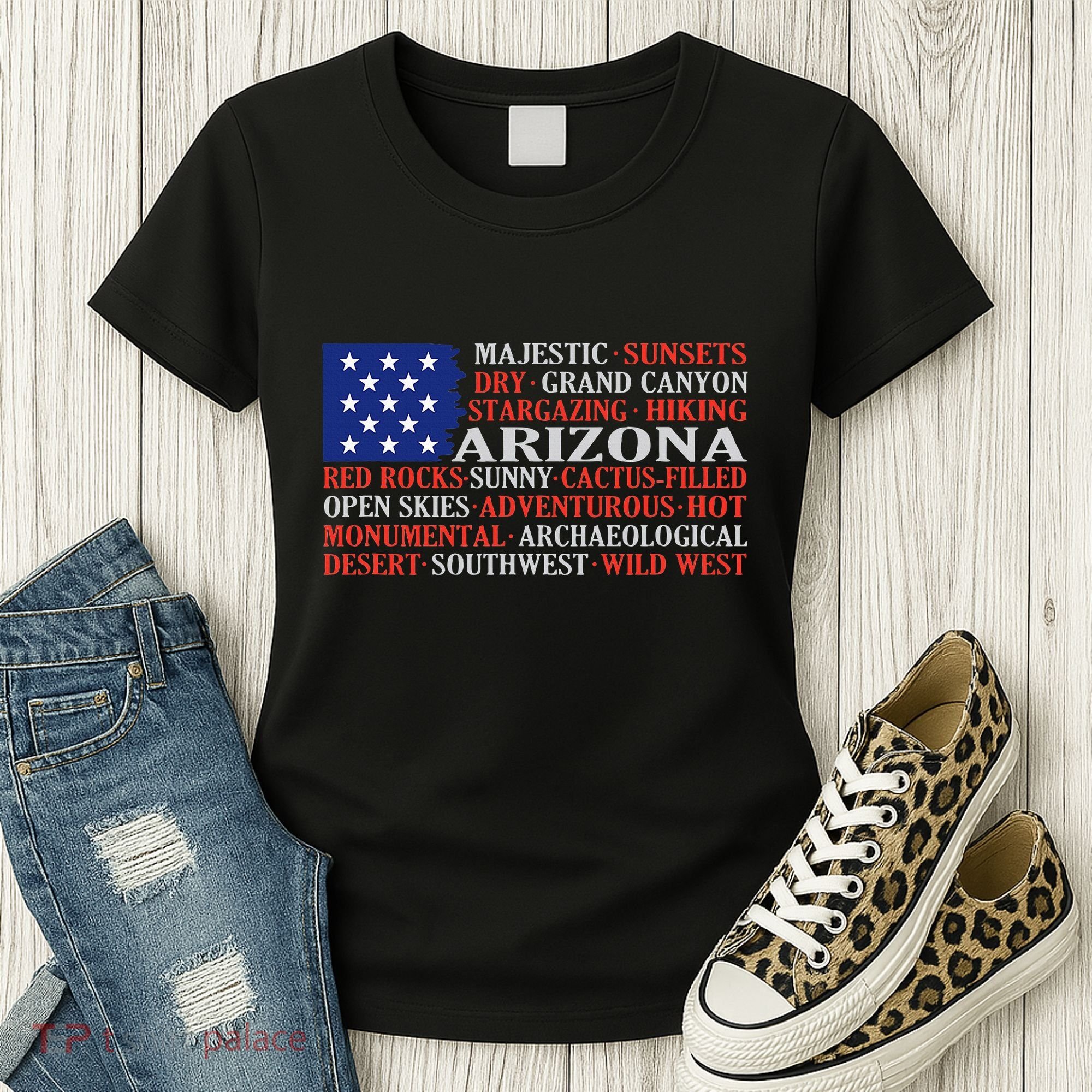 Arizona Flag Showing Some The StateS Best Features Women's T-Shirt