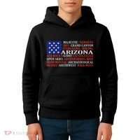 Arizona Flag Showing Some The StateS Best Features Kids Hoodie thumb 4