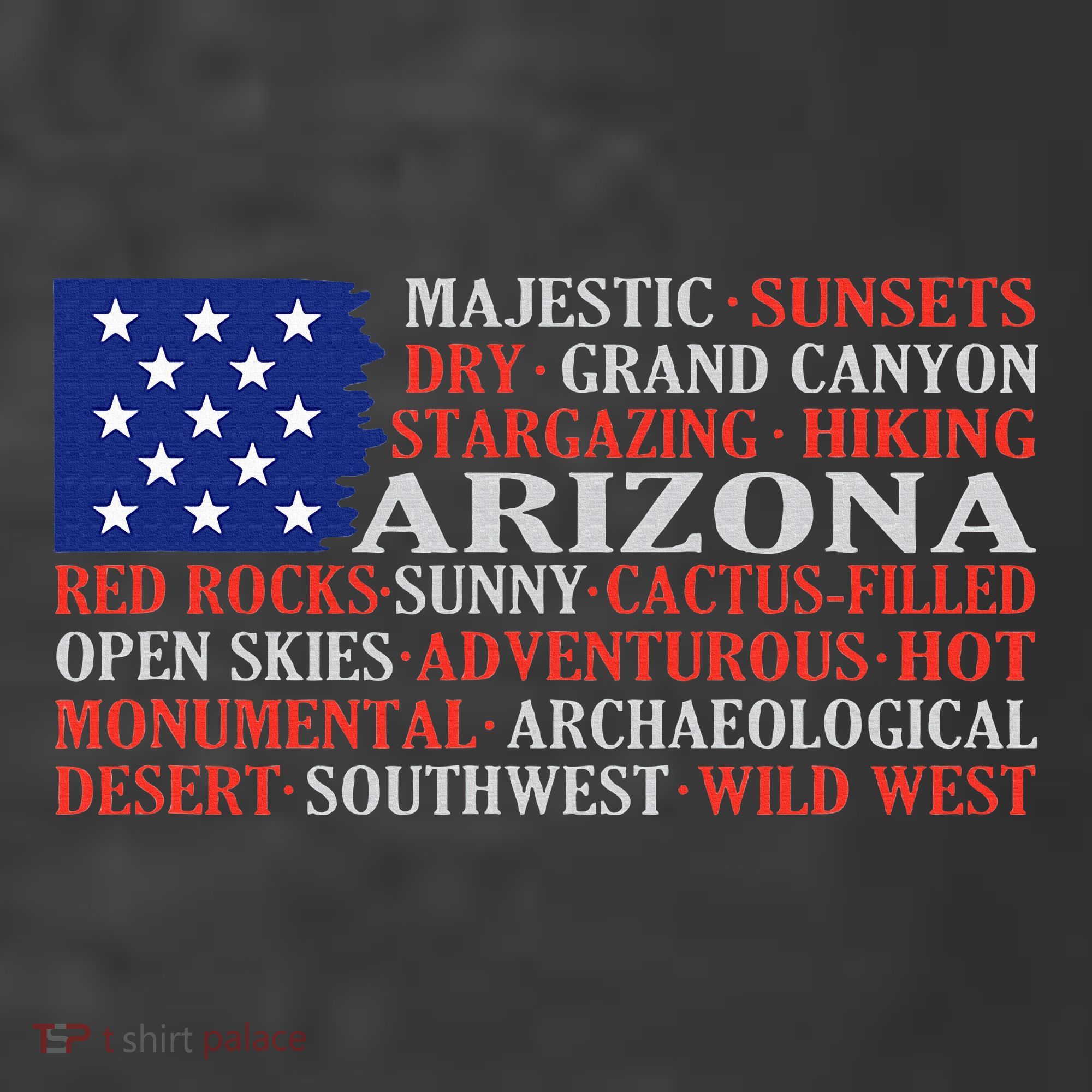Arizona Flag Showing Some The StateS Best Features Women's Hoodie