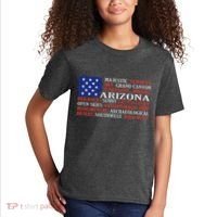 Arizona Flag Showing Some The StateS Best Features Kids T-Shirt thumb 2