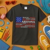 Arizona Flag Showing Some The StateS Best Features Kids T-Shirt thumb 3
