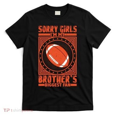 American Football Sibling Support Graphic T-Shirt