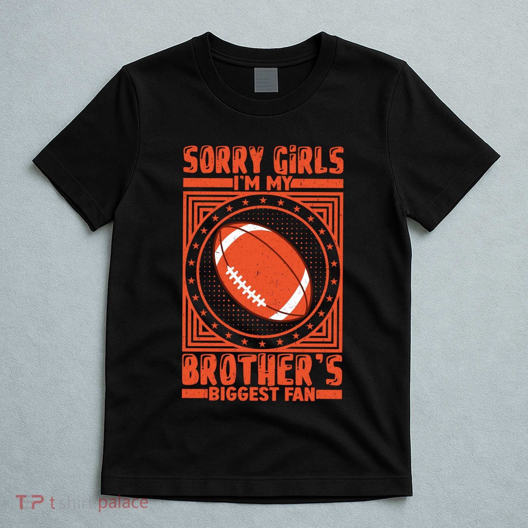 American Football Sibling Support Graphic T-Shirt