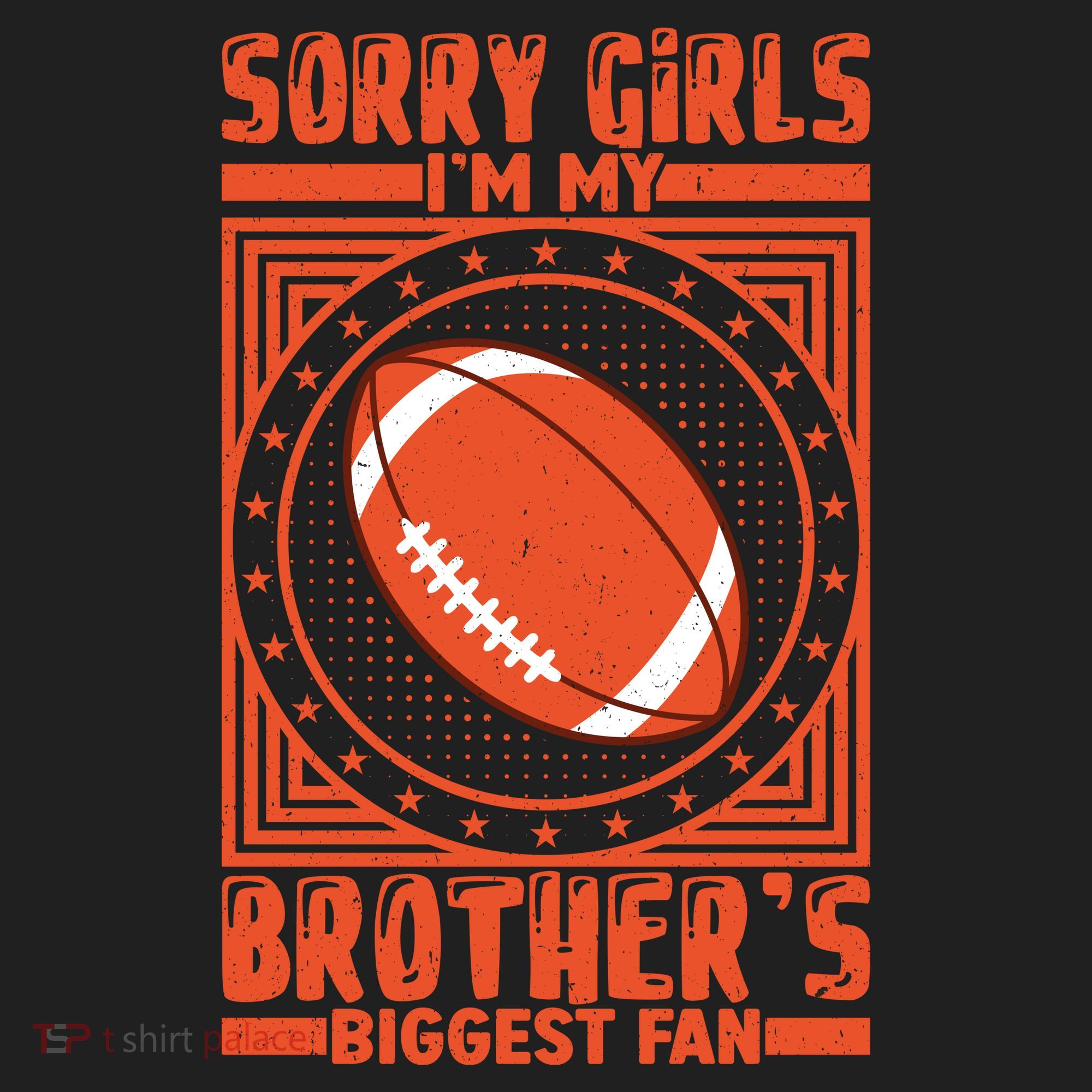 American Football Sibling Support Graphic Beanie