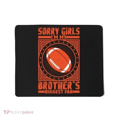 American Football Sibling Support Graphic Mousepad