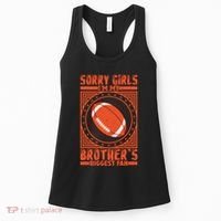 American Football Sibling Support Graphic Women's Tank Top thumb 0