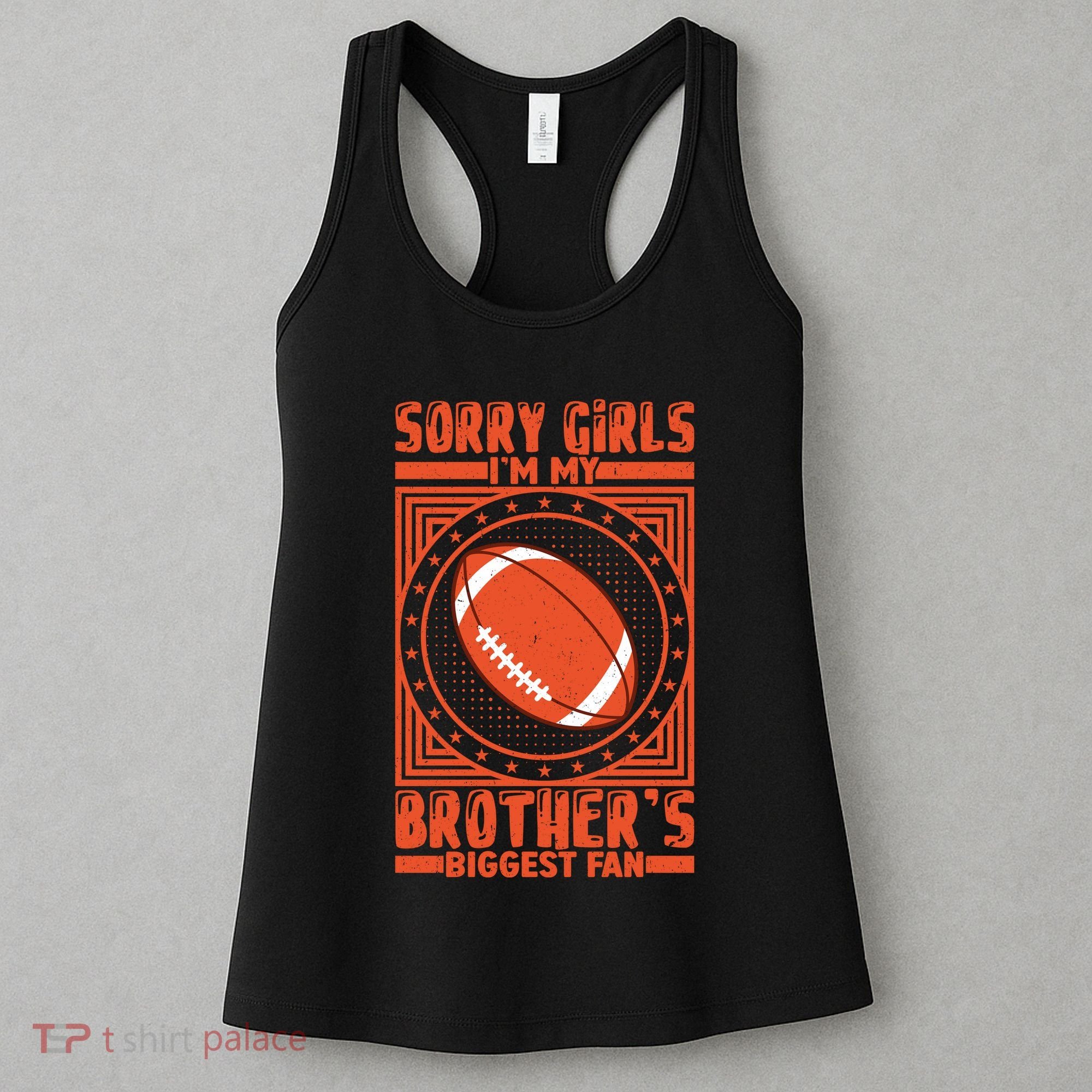 American Football Sibling Support Graphic Women's Tank Top