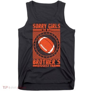 American Football Sibling Support Graphic Tank Top