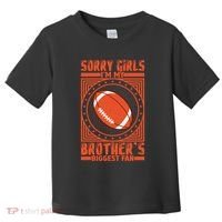 American Football Sibling Support Graphic Toddler T-Shirt thumb 0
