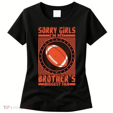 American Football Sibling Support Graphic Women's T-Shirt