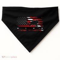 American Flag Scuba Diving Apparel Scuba Diving USA-Made Doggie Bandana thumb 0