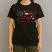 American Flag Scuba Diving Apparel Scuba Diving T-Shirt thumb 4