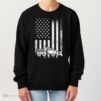 American Flag Snow Plow Driver, Snow Plowing Women's Sweatshirt thumb 0