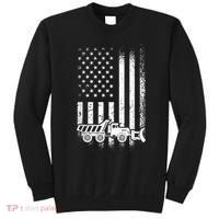 American Flag Snow Plow Driver, Snow Plowing Sweatshirt thumb 0