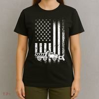 American Flag Snow Plow Driver, Snow Plowing T-Shirt thumb 4