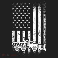American Flag Snow Plow Driver, Snow Plowing Hat thumb 2