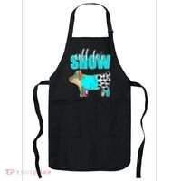 All For Show Livestock Pig Swine Cow Print Serape Turquoise Apron thumb 0