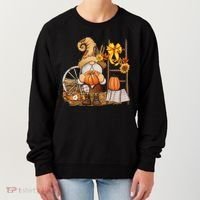 Autumn Fall Season Gnome Pumpkin Floral Women's Sweatshirt thumb 0