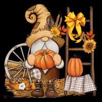 Autumn Fall Season Gnome Pumpkin Floral Coffee Mug thumb 5
