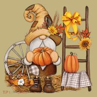 Autumn Fall Season Gnome Pumpkin Floral Sweatshirt thumb 2
