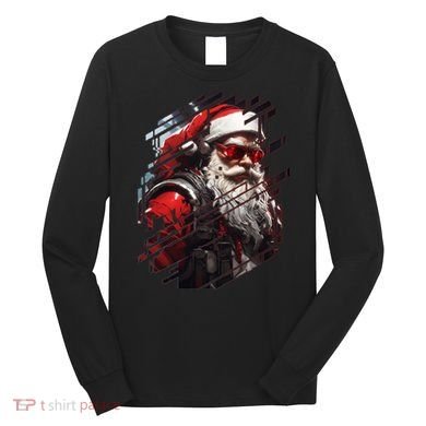 Action Filled Santa Long Sleeve Shirt
