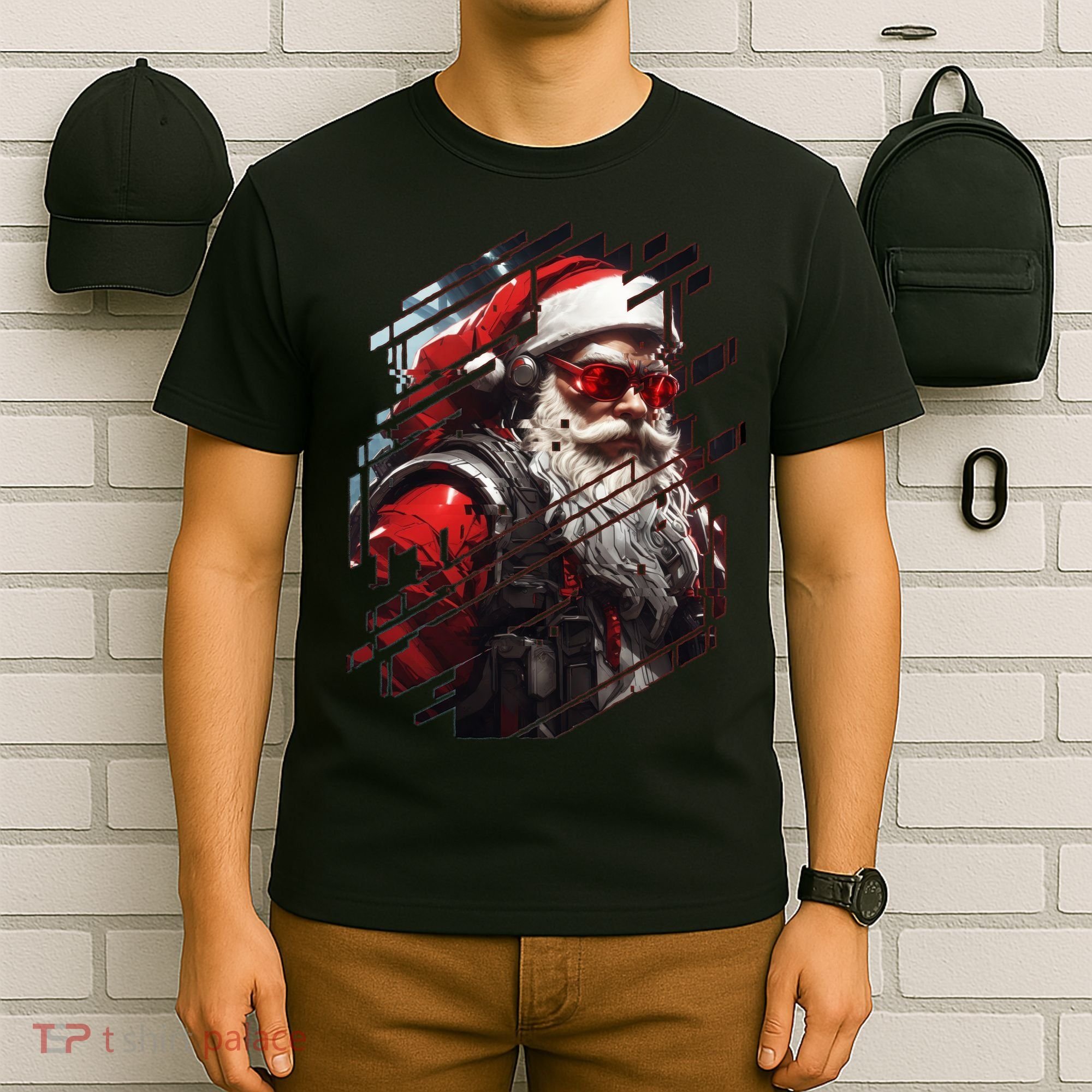 Action Filled Santa T-Shirt