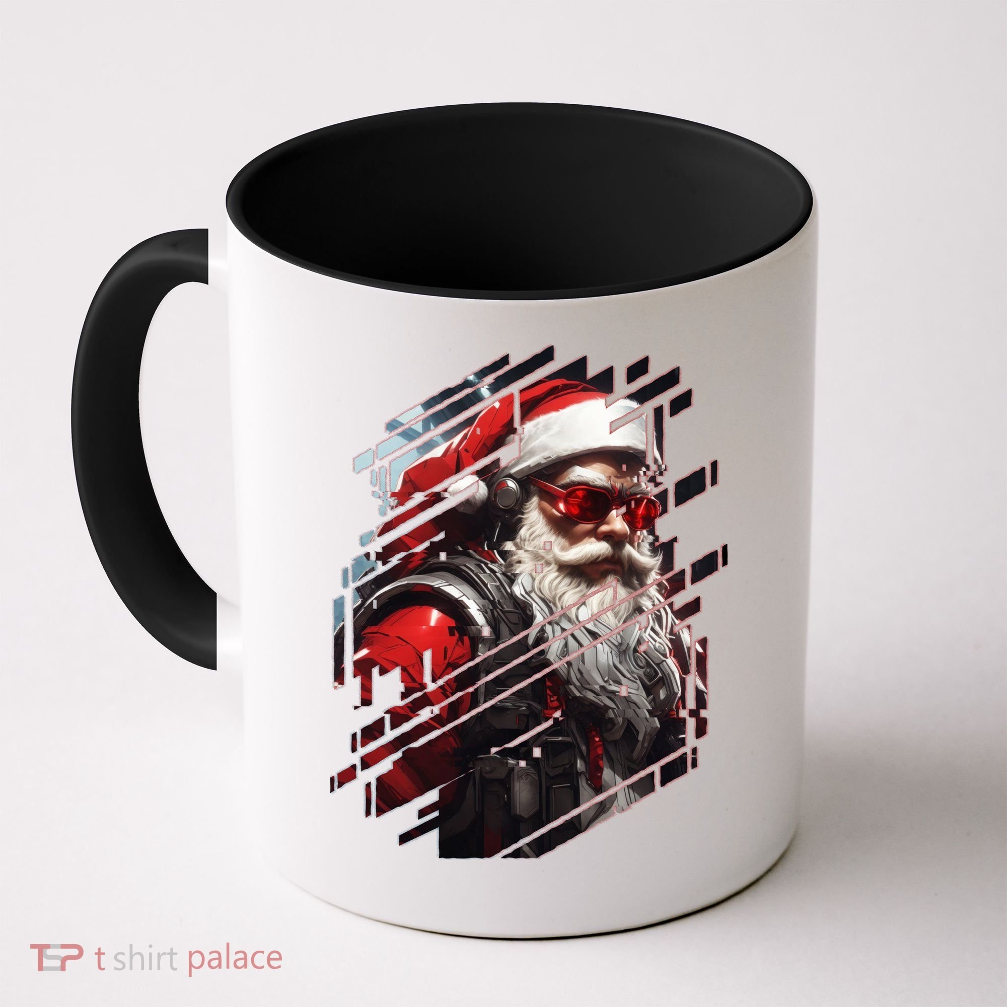 Action Filled Santa Coffee Mug