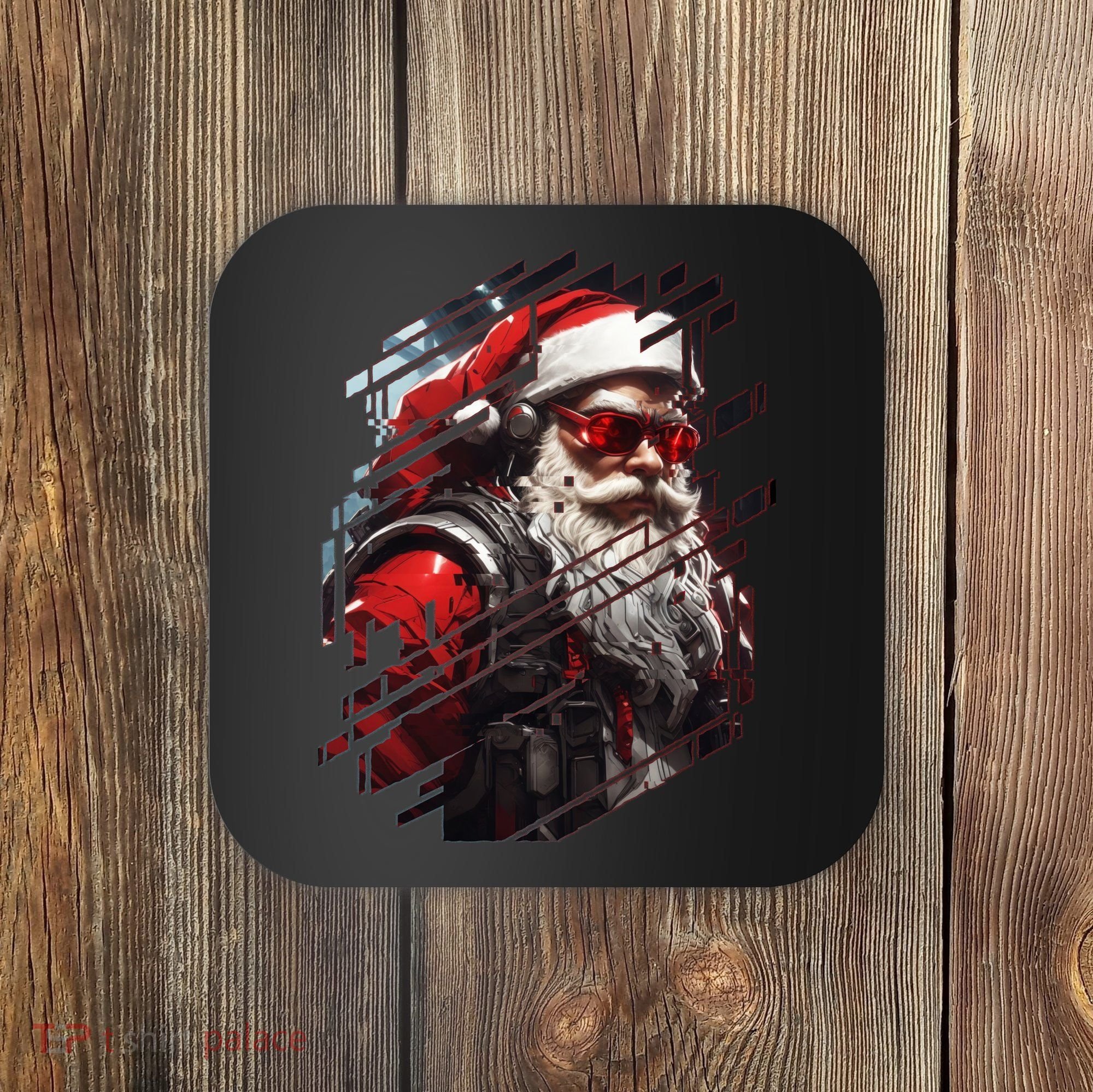 Action Filled Santa Coaster