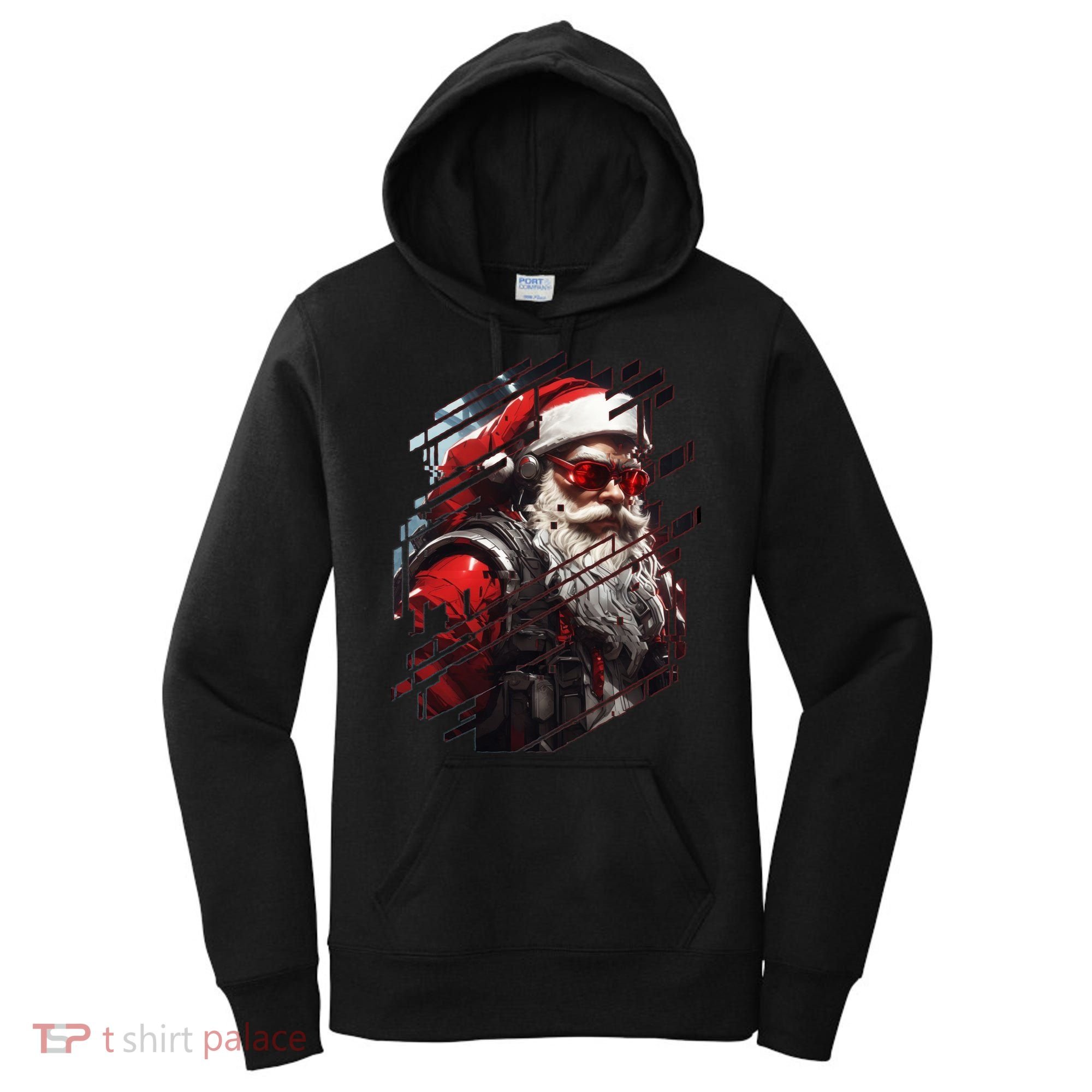 Action Filled Santa Women's Hoodie