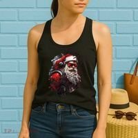 Action Filled Santa Women's Tank Top thumb 2