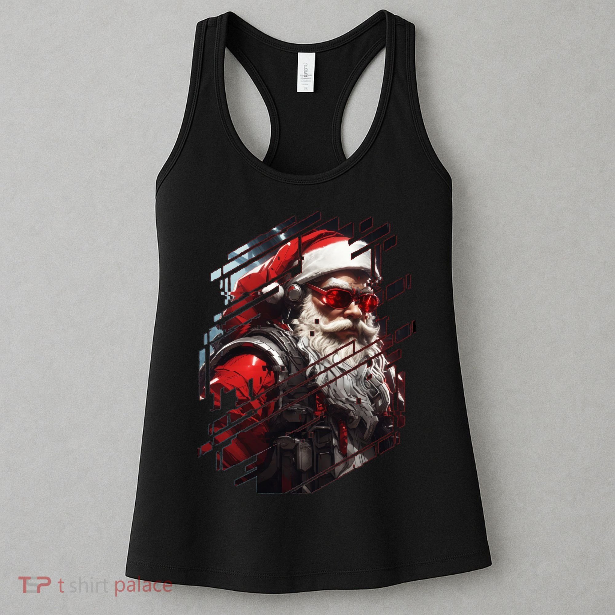 Action Filled Santa Women's Tank Top