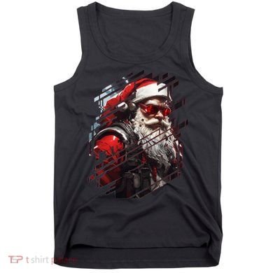 Action Filled Santa Tank Top