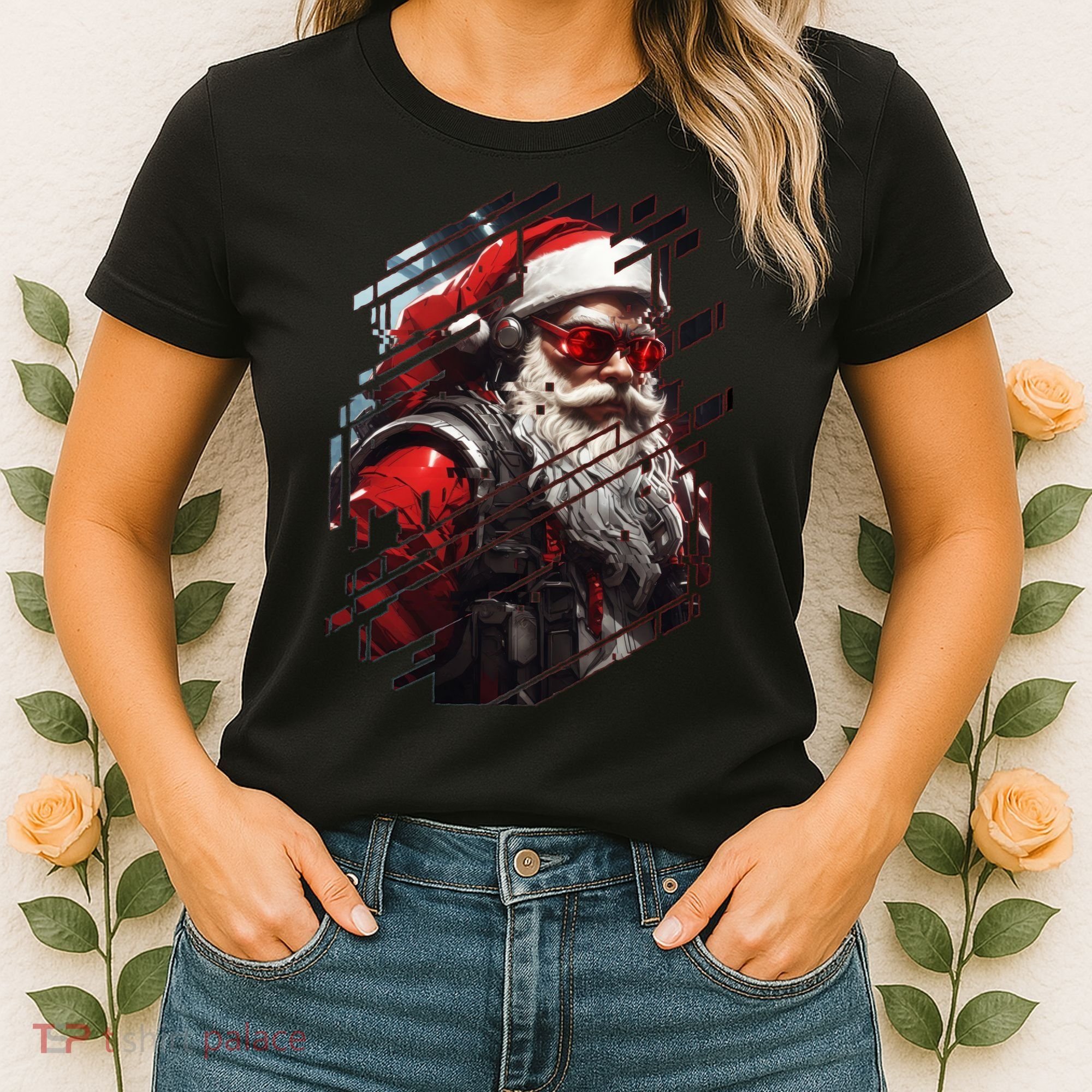 Action Filled Santa Women's T-Shirt