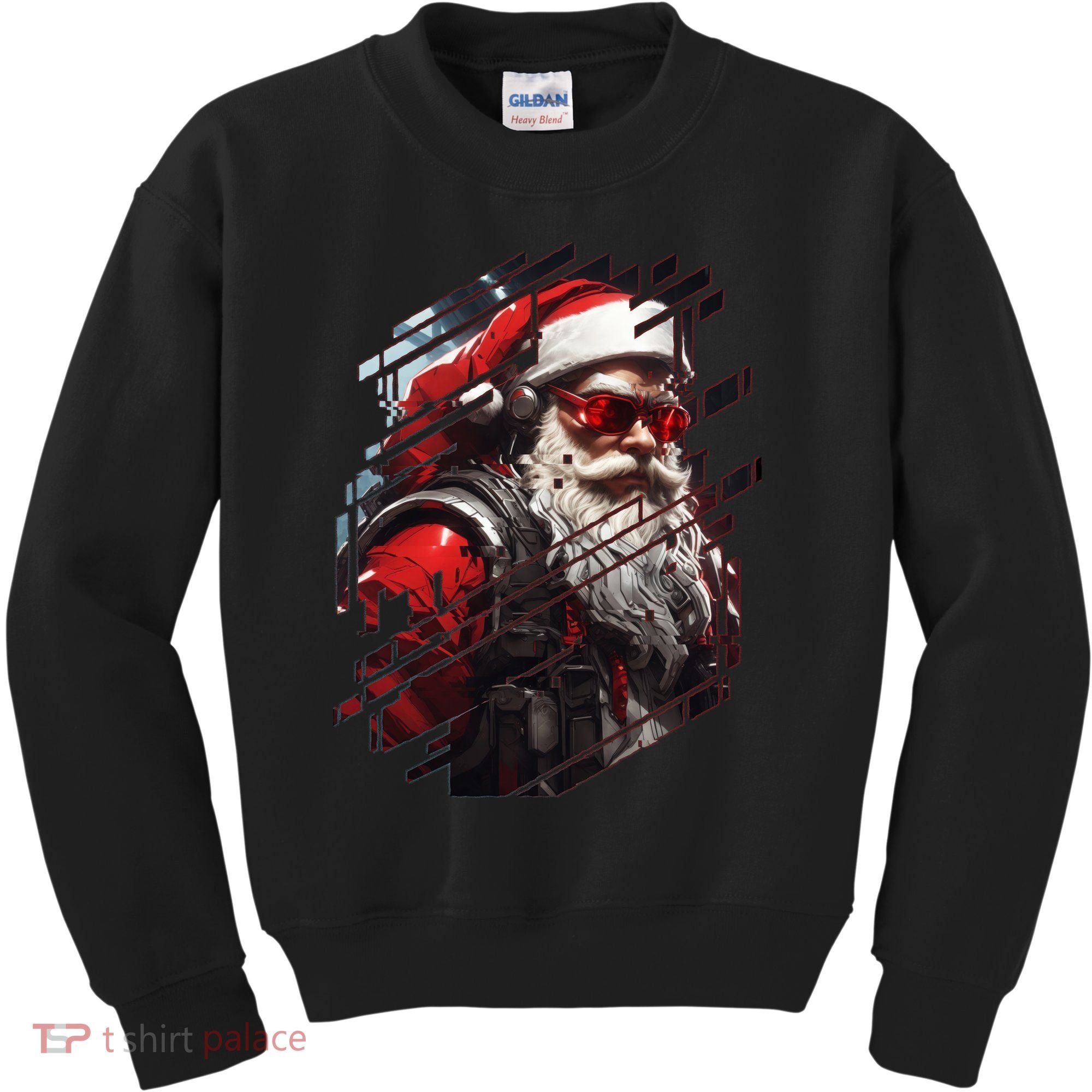 Action Filled Santa Kids Sweatshirt