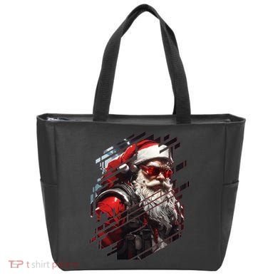 Action Filled Santa Tote Bag