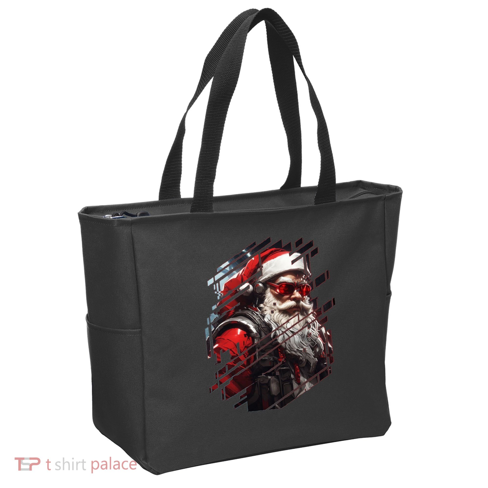 Action Filled Santa Tote Bag