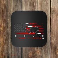 American Flag Scuba Diving Apparel Scuba Diving Coaster thumb 0