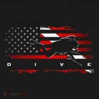 American Flag Scuba Diving Apparel Scuba Diving Women's Hoodie thumb 2