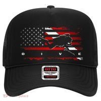 American Flag Scuba Diving Apparel Scuba Diving Hat thumb 0