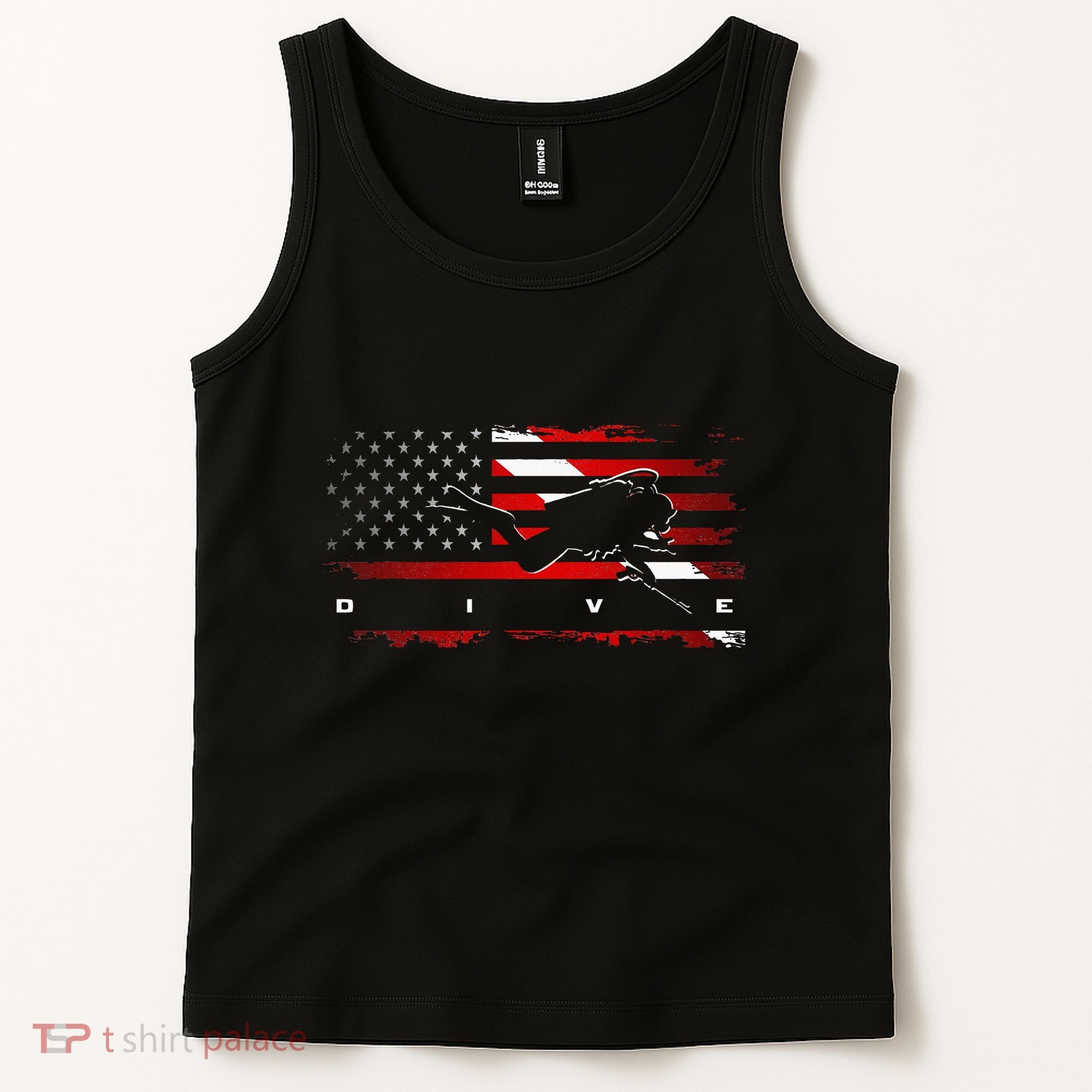 American Flag Scuba Diving Apparel Scuba Diving Tank Top