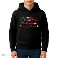 American Flag Scuba Diving Apparel Scuba Diving Kids Hoodie thumb 4