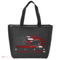 American Flag Scuba Diving Apparel Scuba Diving Tote Bag thumb 0