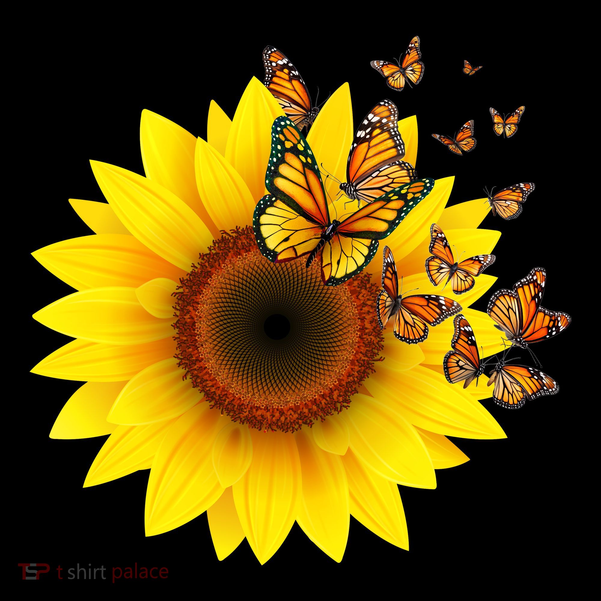 Autumn Fall Sunflower Butterflies Coffee Mug