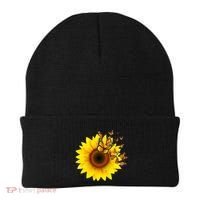 Autumn Fall Sunflower Butterflies Beanie thumb 0