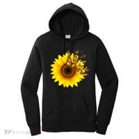 Autumn Fall Sunflower Butterflies Women's Hoodie thumb 0