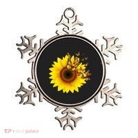 Autumn Fall Sunflower Butterflies Ornament thumb 0