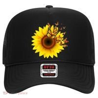 Autumn Fall Sunflower Butterflies Hat thumb 0