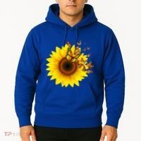 Autumn Fall Sunflower Butterflies Hoodie thumb 2