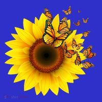 Autumn Fall Sunflower Butterflies Hoodie thumb 7