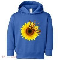 Autumn Fall Sunflower Butterflies Toddler Hoodie thumb 0